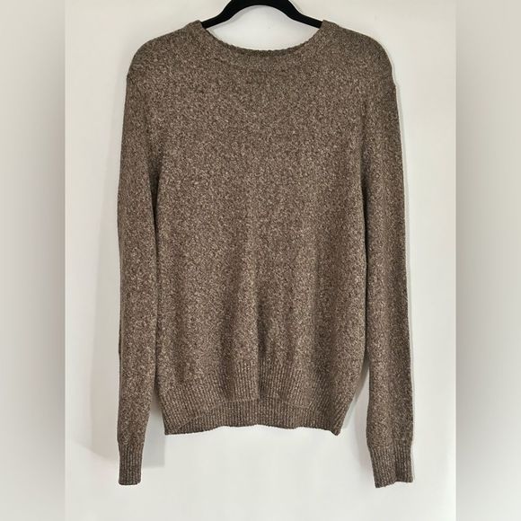 Long Sleeve Sweater Size M Croft & Barrow Brown Cream - Picture 1 of 5